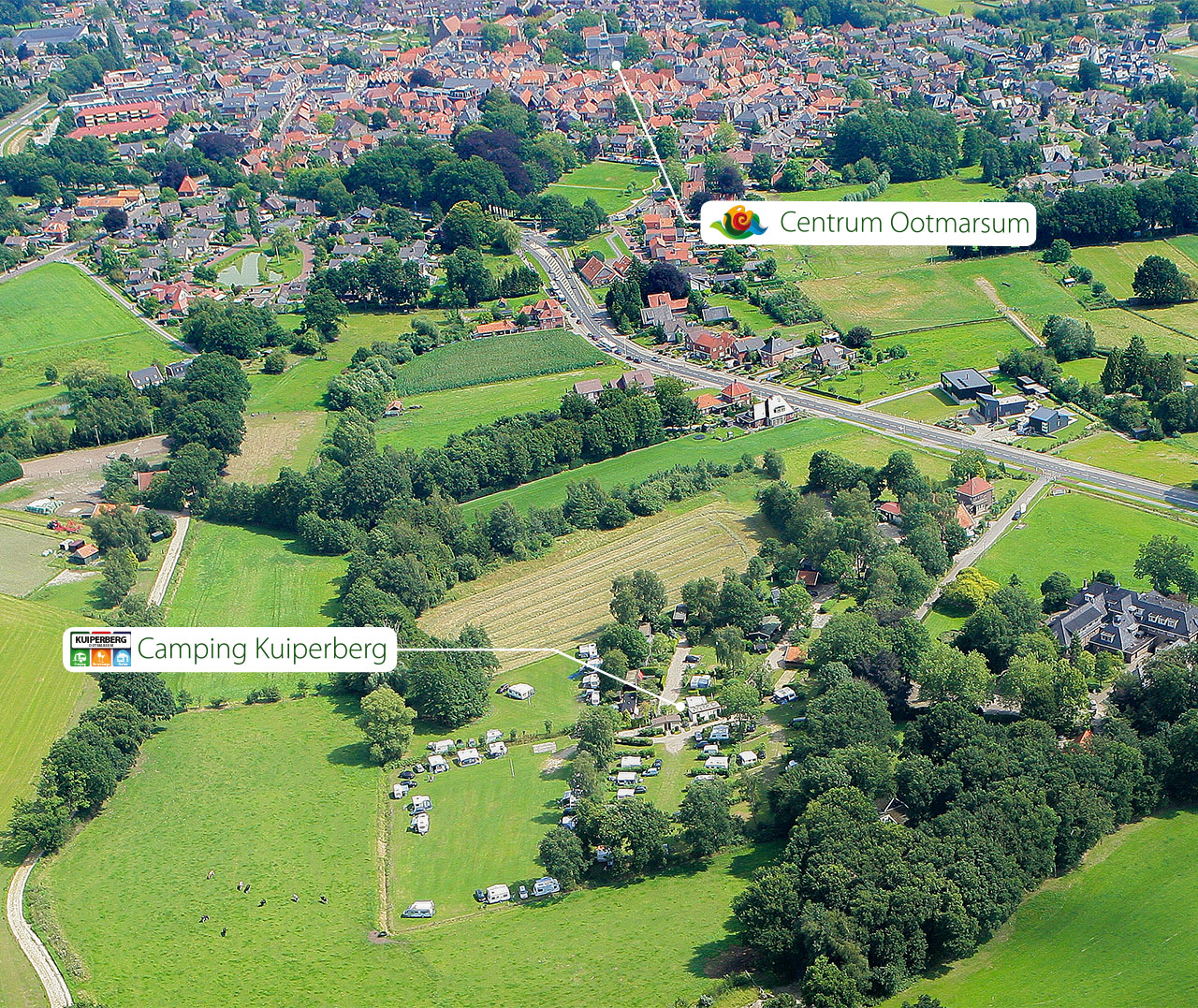 camping kuiperberg luchtfoto